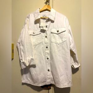 NWT white 100%cotton jacket